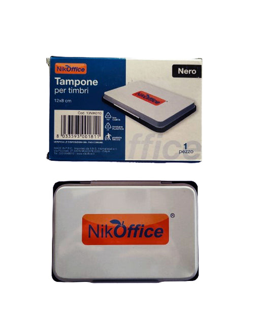 Tampone per timbri con inchiosto nero