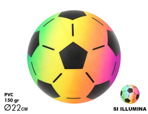PALLONE PLASTICA CALCIO LUMINOSO D.230