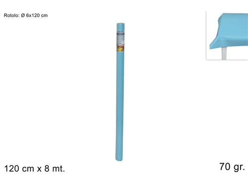 Rotolo TNT 120CM x 8MT 70gr Celeste