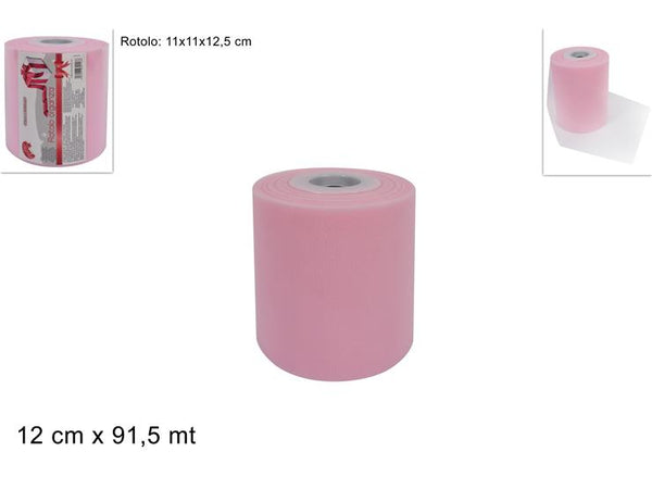 Rotolo organza 12CMx100 rosa