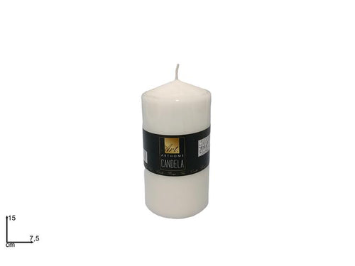 Candela 15x7.5cm Bianco