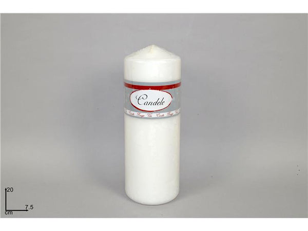 Candela 20x7.5 cm Bianco