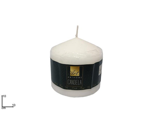 Candela 10x10cm Bianca