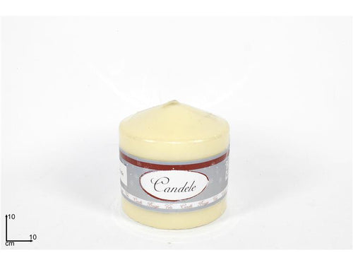 Candela 10x10cm avorio
