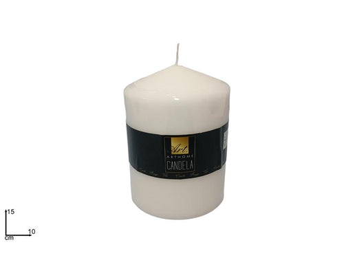 Candela 15x10cm Bianca