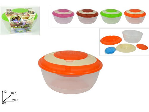 Contenitore plastica caldo/freddo con freezerino 4col.