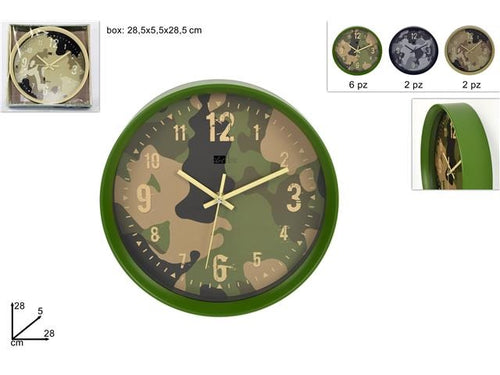 Orologio da Parete Mimetico 3 Colori