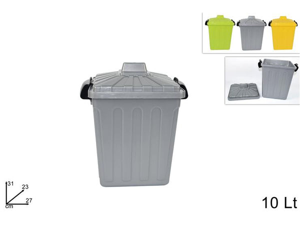 Secchio con coperchio c/ganci di chiusura 10 lt