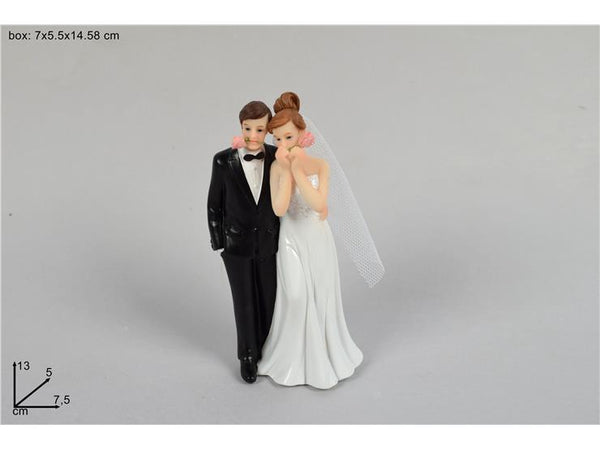 Bomboniera coppia sposi con rosa.