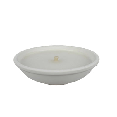 Cera alla citronella bianca in coccio per matrimoni ed eventi Ø 19 cm