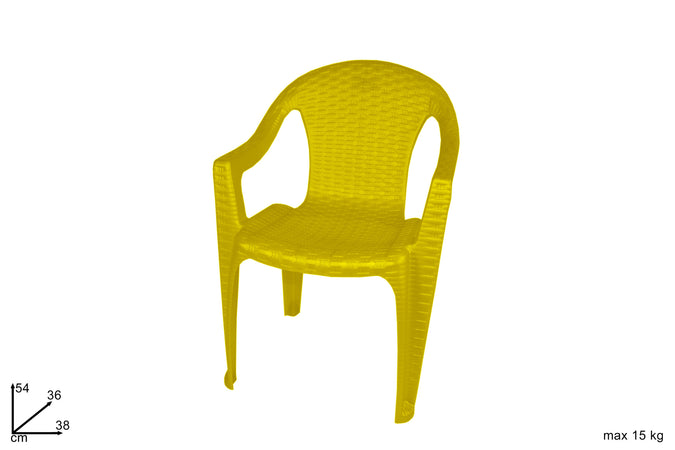 Sediolina Bimbi Plastica Colore Gialla