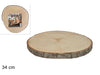 Base tronco legno 34cm Natural