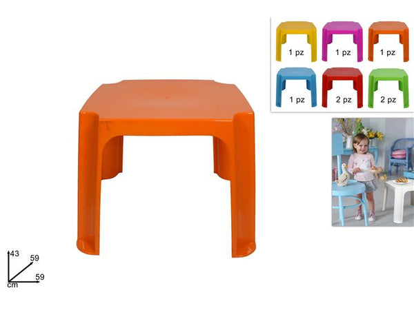 Tavolo Plastica 59x59cm Altezza 43cm