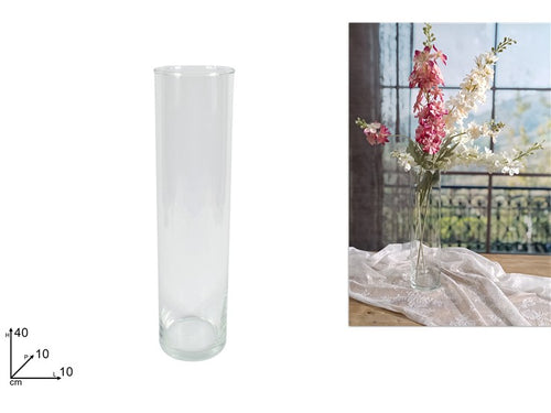 Vaso in Vetro Cilindro 40cm Ø10cm