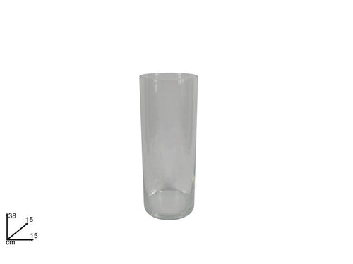 Vaso Vetro Cilindro 38cm Ø15cm