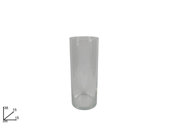 Vaso Vetro Cilindro 38cm Ø15cm