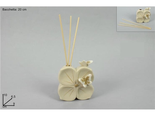 Profumatore quadrifoglio in ceramica