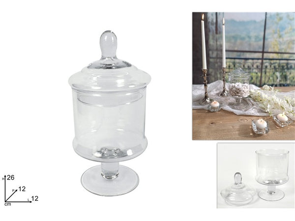 Barattolo Cilindro in Vetro