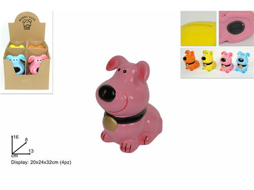 Salvadanaio Cane 13cm Assortiti