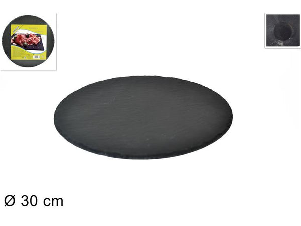 Tagliere tondo in ardesia 30cm.