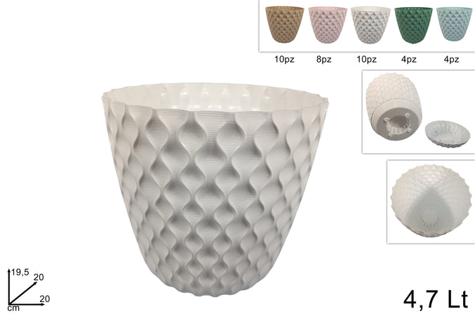 Vaso in Plastica 20cm 4.7L