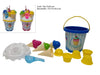 Secchiello Mare 17cm Con Accessori a Forma di Gelati 2 Assortimenti