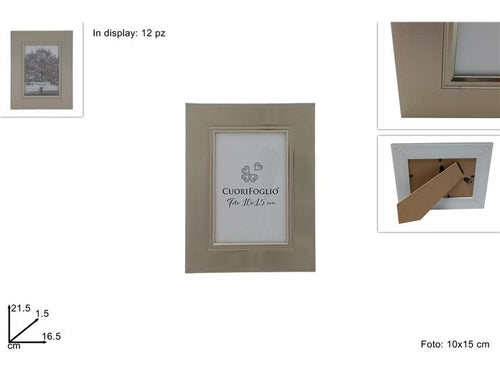 Cornice Legno Silver Nido d'Ape per Foto 10x15
