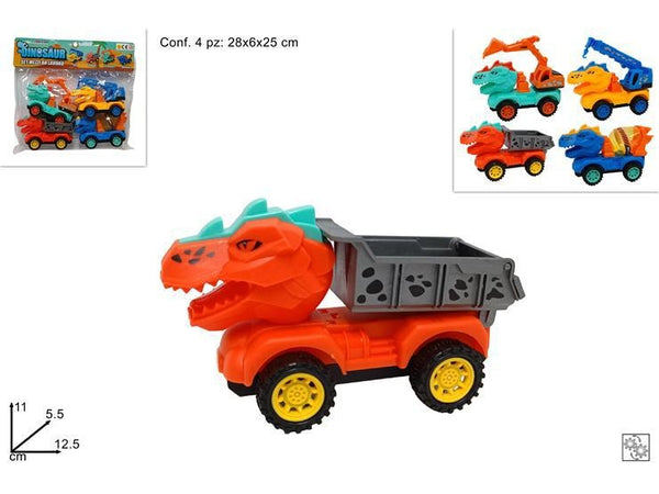 4 CAMION DINOSAURI