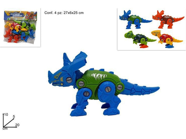 4 DINOSAURI SMONTABILI