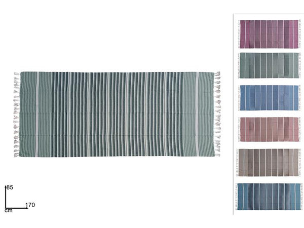 Telo Mare in Cotone 85x170cm Colori Assortiti