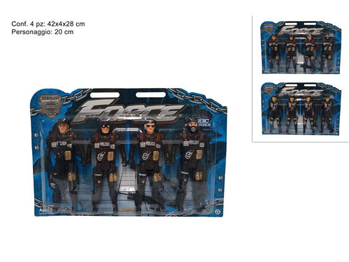 Cartella Personaggi Forze Speciali Set 4 Pezzi 2 Assortimenti