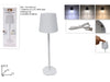 Lampada da Tavolo Led Ricaricabile Touch Bianco