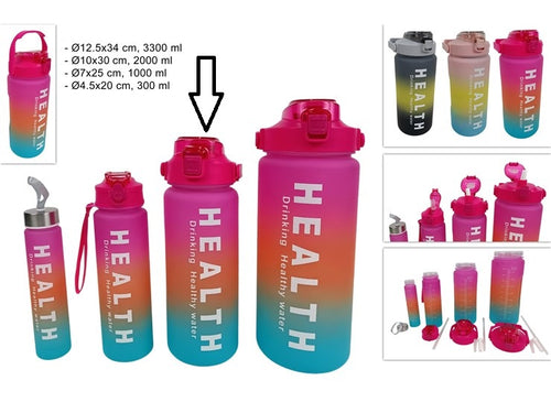 Borraccia Grande 2L in 3 Assortimenti