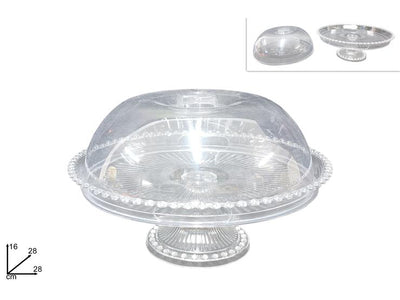 Alzatina 28cm con Coperchio in Plastica