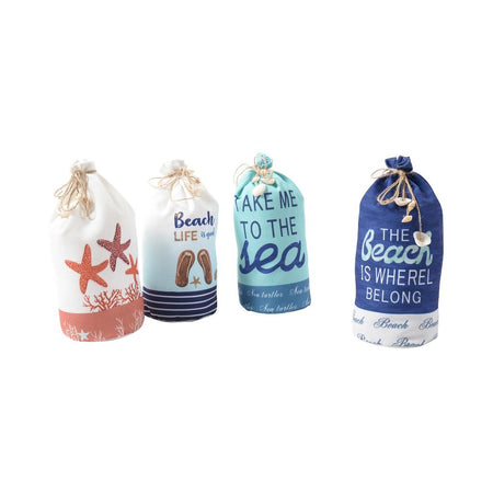 Fermaporta Sacco Marino in Tessuto Diametro 12x22cm Decori Assortiti