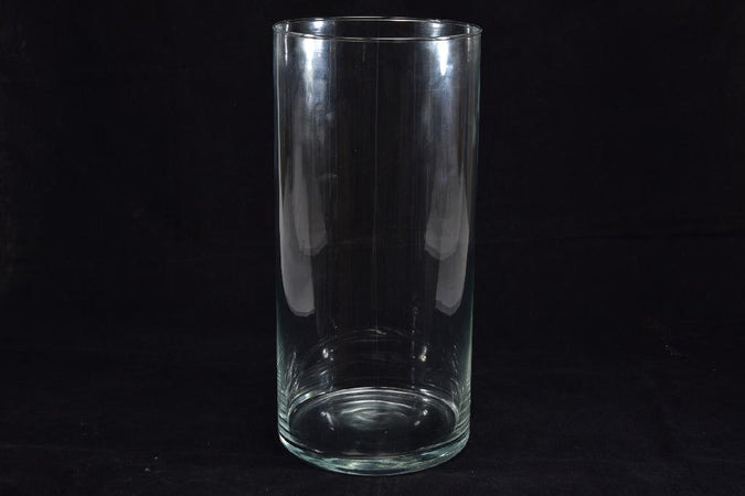 Vaso in Vetro Cilintro Trasparente D.19xH40cm
