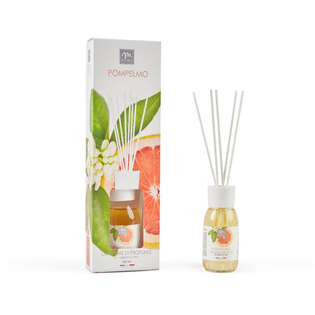 Diffusore di Essenza con Bacchetti in Cotone 125ml Pompelmo
