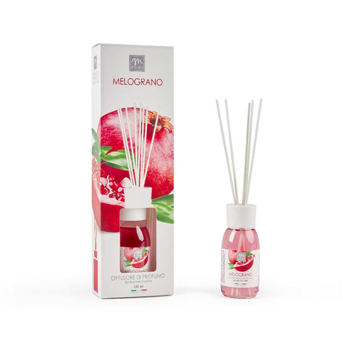 Diffusore di Essenza con Bacchetti in Cotone 125ml Melograno