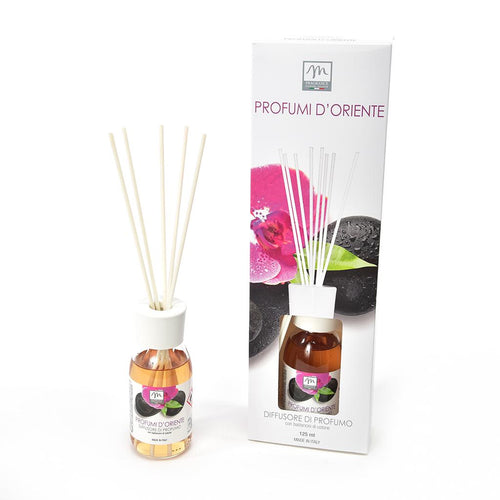 Diffusore di Essenza con Bacchetti in Cotone 125ml Profumi d'Oriente