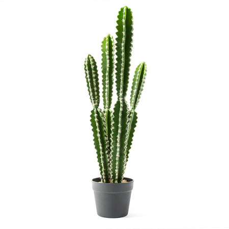 Cactus in vaso grande pianta grassa artificiale per interno ed esterno Ø 16 x h 75 cm