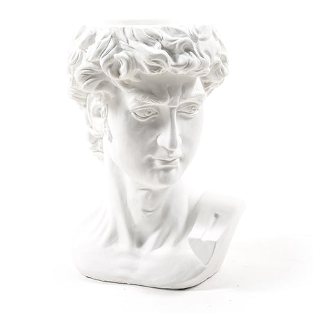 Vaso portafiori e piante "David" decorazione per esterno in cemento da 25 cm