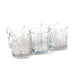 Set 6 Bicchieri da Whisky e cocktail in vetro intagliato 330 ml