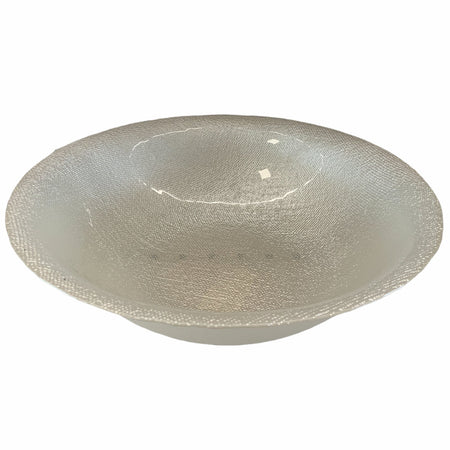 Ciotola scodella da cucina in vetro cotton madreperla moderna.