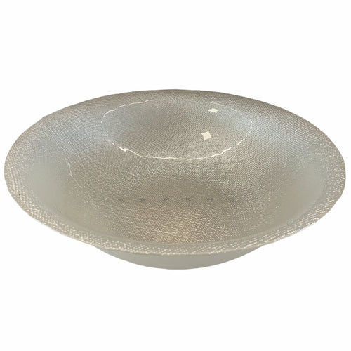 Ciotola scodella da cucina in vetro cotton madreperla moderna.