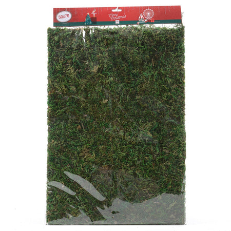 Foglio di Muschio da 50 x 70 cm per decorazioni e confezioni, ideale per presepe e villaggi