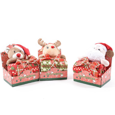 Coperta con personaggio natalizio per decorazioni ambienti