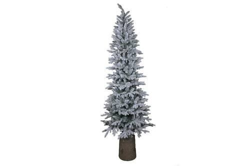 "Folgarida" Albero di Natale innevato slim 180cm