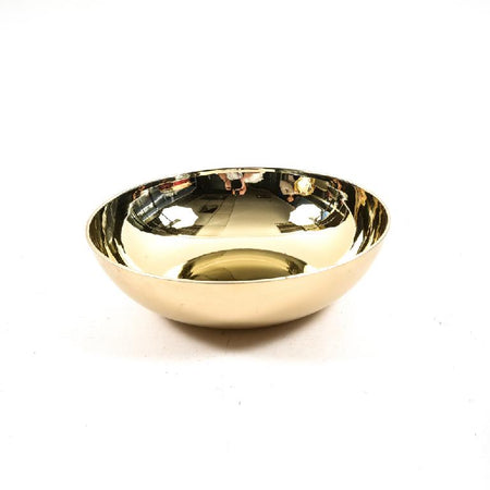 Ciotola Grande "Mirror" oro in plastica 30xH.9cm