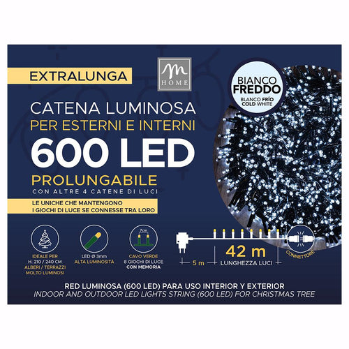 600 led colore bianco freddo 47mt