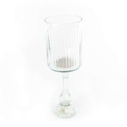 Portacandela in Vetro Trasparente H39,5Cm Mercury 05100